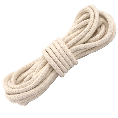Corde coton naturelle - , tressé