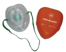 Masque RCP Réanimation Cardio-Pulmonaire - Etui Rigide Orange - Adulte et Enfant