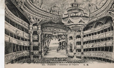 CPA PARIS INTERIEUR DE L OPERA /TAMPON 8/2/25/ECRITE/OBLITEREE