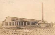 Sidney New York Silk Mill Real Photo Antique Postcard K94845