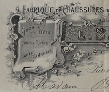 Facture PARIS 1900 Chaussure