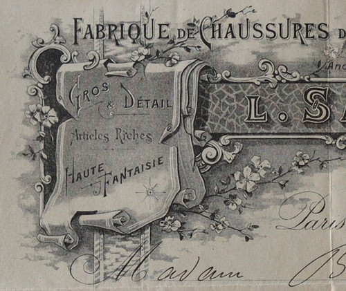 Facture paris 1900 - facture,