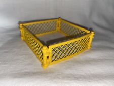 Playmobil Lot De 4 Petites Barrières Jaunes Ferme Enclos Zoo Animaux