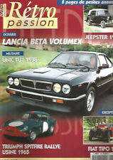 RETRO PASSION N°130 LANCIA BETA VOLUMEX / JEEPSTER  / TRIUMPH SPITFIRE RALLYE