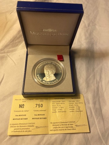 100 francs argent 1995 yves - argent,