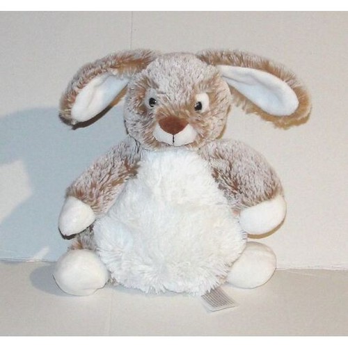 Doudou lapin marron nicotoy - lapin,