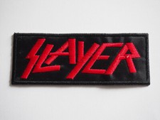 Slayer Patch Brodé 11,3x4,2cm Ecusson Black Death Thrash Heavy Metal