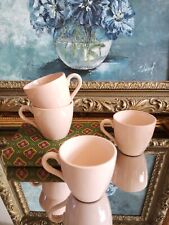 4 TASSES À CAFÉ ROSE