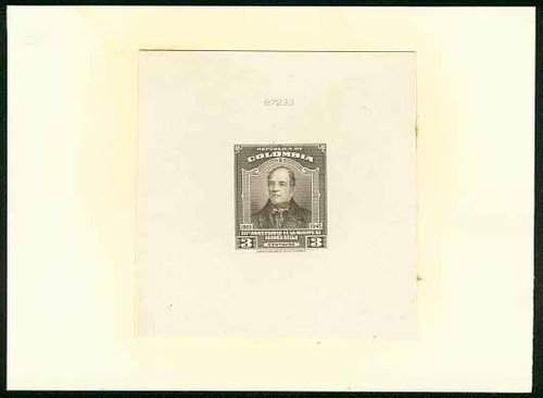 Colombia 1949 poet bello - poet, 3c