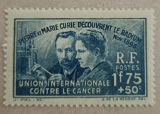 5D1-Timbre France YT  402 neuf * année 1938 "le radium" 