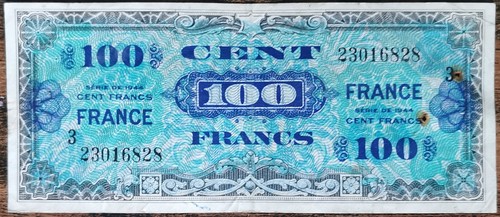 Billet 100 francs 1944 - , france