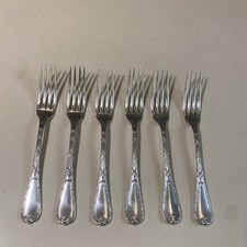 Rare 6 fourchettes christofle