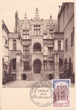 CARTE MAXIMUM - CONGRES PHILATELIQUE TOURS - 1967.