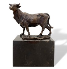 Sculpture taureau en bronze de