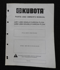 Kubota L Séries Tracteur L201 L202 L203 L204 Charrue Propriétaires & Pièces
