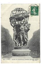 75  PARIS  JARDIN DU LUXEMBOURG  FONTAINE CARPEAUX