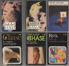 Chase - Elllroy - Goodis - 6 volumes policiers divers