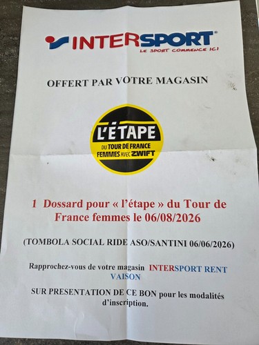 Une invitation dossard
