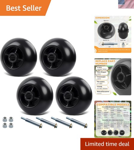Deck wheel for lawn mower - deck,