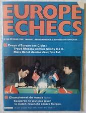 REVUE EUROPE ECHECS - n°326- Xavier TARTACOVER - Février 1986