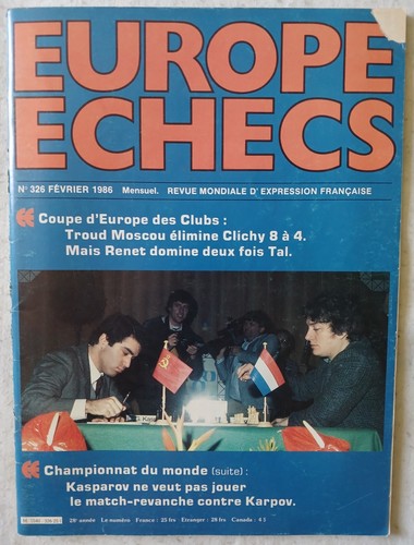 Revue europe echecs 326 - revue, n°326-