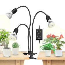 Trois Têtes Croissance Lampe de Plante Éclairage Horticole Ampoule E27 Timer