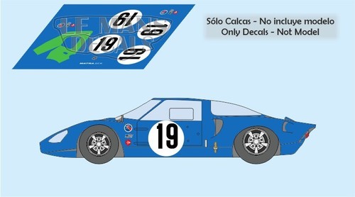 Autocollants matra ms620 - matra, le