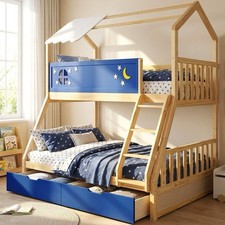 Wooden Bunk Bed for Kids