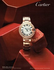Publicité Advertising 109 2015  Cartier nouvelle collection montre Ballon Bleu
