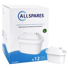 AllSpares Filtre à eau (12 pcs.) pour les carafes adapté pour Brita Maxtra, Maxt