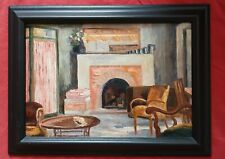 Belle huile du XX e siècle par BERTRAND MOGNIAT DUCLOS" Scène  d'intérieur "