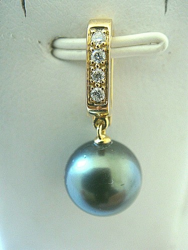 Pendentif clip 18k diamants - clip, or