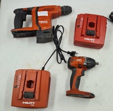 Lot De 4 Divers Hilti Outils, Te 6-A22, Siw 22-A - Utilisé Travail Rayures