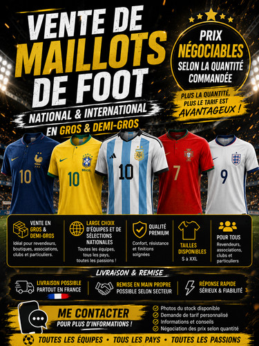 Maillot football disponible - maillot,