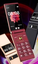🇨🇵 Téléphone portable à clapet SENIORS GRANDES TOUCHES Double SIM ROUGE 🇨🇵