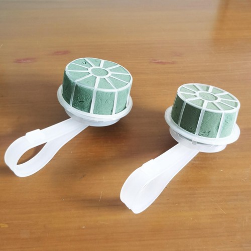 Rond floral mousse boue - floral,