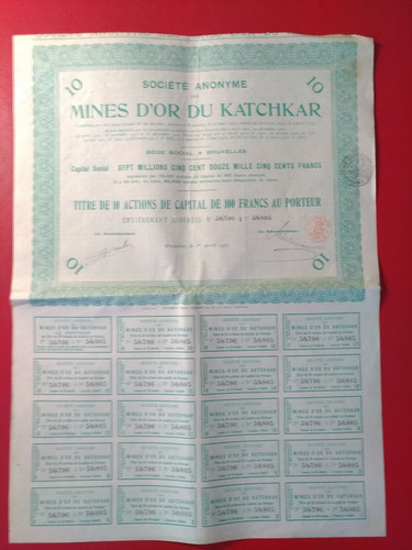 Action titre mines - ,