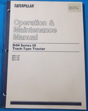 CAT Caterpillar D4h Series III Tracteur Dozer Opération & Entretien Manuel Livre