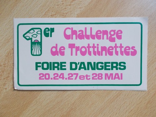Autocollant 1er challenge - autocollant,