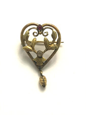 Ancienne broche Coeur en