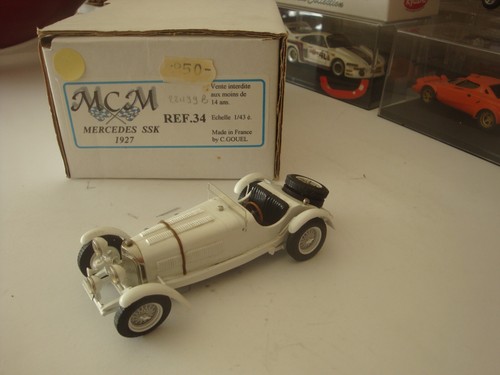 Mcm mercedes ssk - 34-, blanc