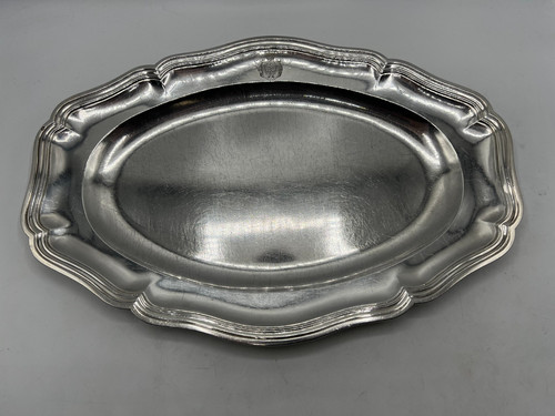 Rare plat ovale - kg, argent
