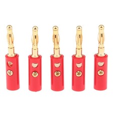 5pcs 4mm prosty Audio Plaqué