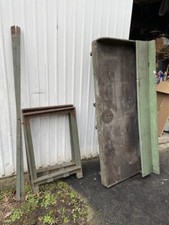 table etabli atelier industriel table deco ancien bois métal mecanique fer indus