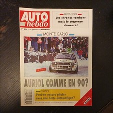 Auto hebdo 814 Audi S2 c4 ABT rallye Monte Carlo 1992 porsche 911 carrera tiptro
