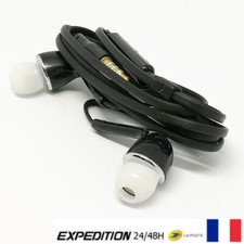 Ecouteur micro volume + / - Kit piéton main libre 3.5mm Jack - Android - Noir