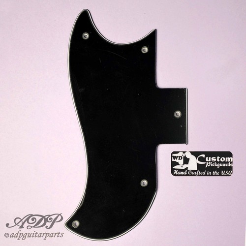 Pickguard noir gaucher - pickguard,