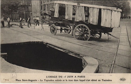 Cpa orage juin a paris - a,
