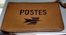 porte Monnaie Cuir Sacoche La Poste Vintage, Rare Et Collector