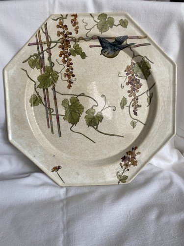 Plat ancien octogonal minton - ancien,